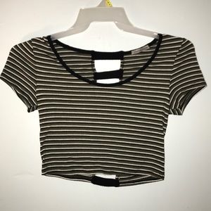 Striped crop top